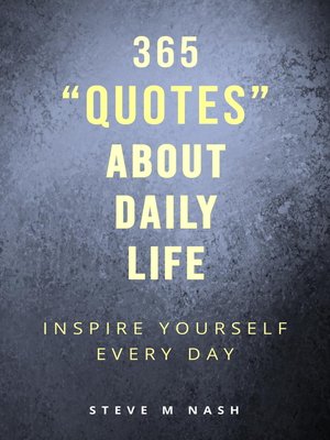 cover image of 365 Quotes about Daily Life